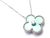 Contemporary Van Cleef & Arpels Diamond Celadon Sevres Porcelain White Gold Alhambra Necklace For Sale - Image 3 of 12