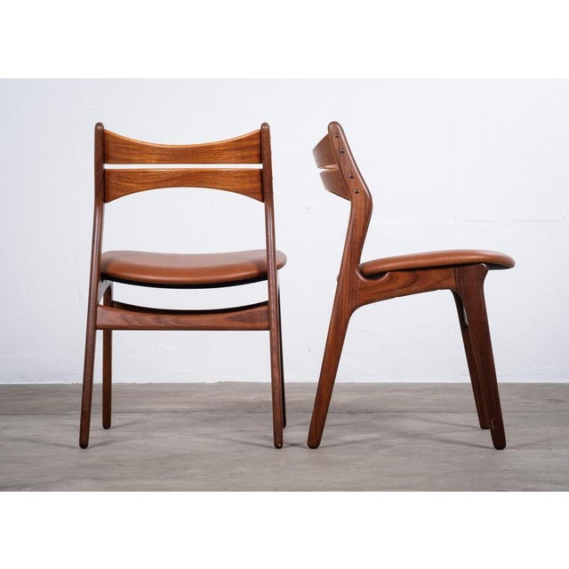 1960s Vintage Danish Dining Chairs in Teak by Erik Buch, 1960s, Set of 4 For Sale - Image 5 of 12