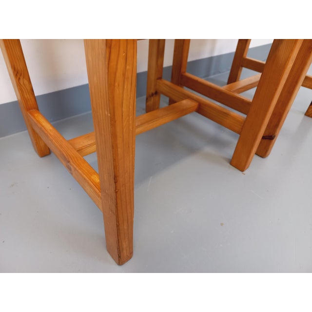 Set of Vintage Pine Chairs, 1970s For Sale - Image 13 of 15