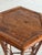Vintage Coastal Bamboo Hexagonal Pedestal Plant Stand/Side Table For Sale - Image 10 of 12