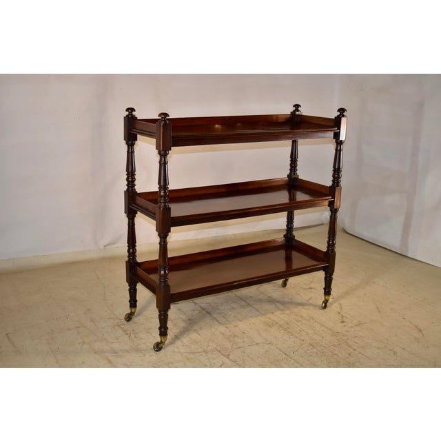 Victorian 19th Century English Mahogany Dessert Buffet For Sale - Image 3 of 9