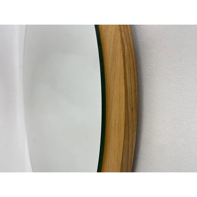 1970s Mid-Century Round Wall Mirror, Czechoslovakia, 1970s For Sale - Image 5 of 6