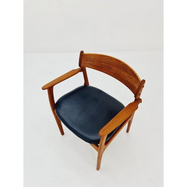 Brown Danish Teak Armchair by Erik Buch, 1960s For Sale - Image 8 of 12