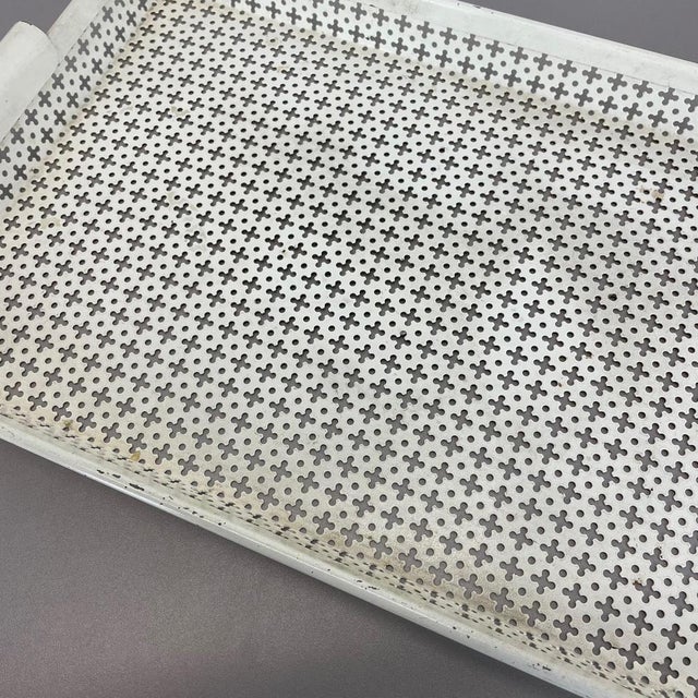 French Modernist Rigituelle Tray in Metal from Mathieu Matégot, 1950s For Sale - Image 10 of 18