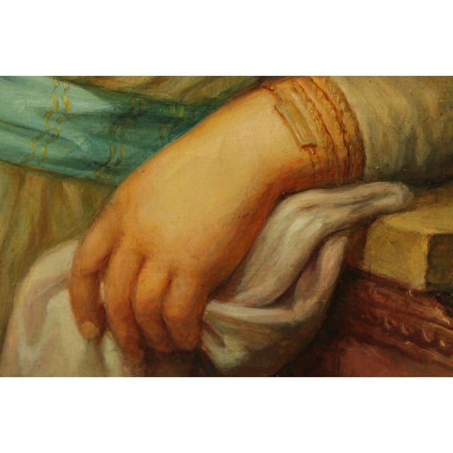 Oil Painting 'Portrait of Maria Lopoukhina' After Vladimir Borovikovsky For Sale In Philadelphia - Image 6 of 13