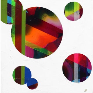 Geometric Abstract Painting "Reflections Through the Looking Glass No. 7" Original Artwork by Shiri Phillips For Sale