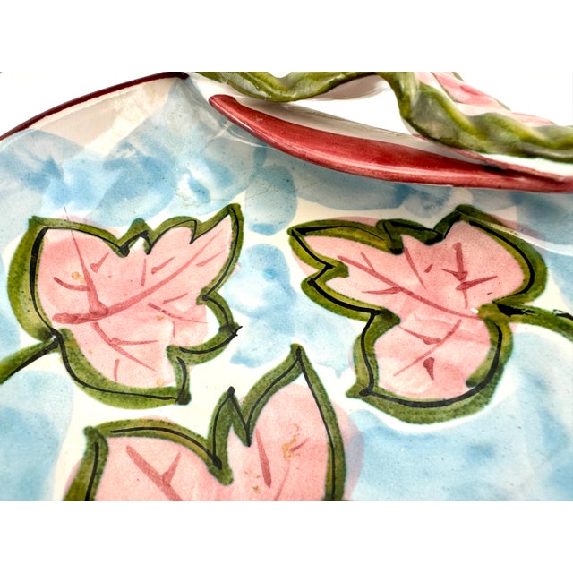 Vintage Italian Hand Painted Decorative Bowl For Sale - Image 4 of 12