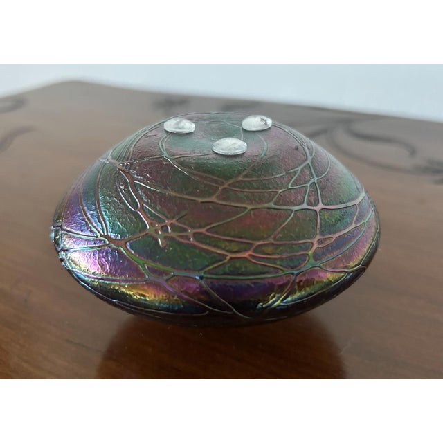 Art Nouveau Spinning Top Vase, Johann Loetz, 1920s For Sale - Image 13 of 16