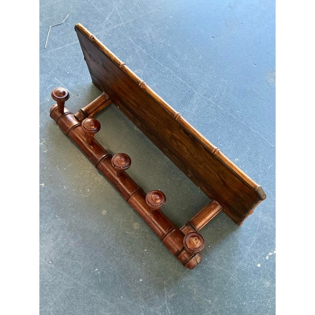 Vintage Boho Turned Wood Coat Rack For Sale - Image 11 of 12