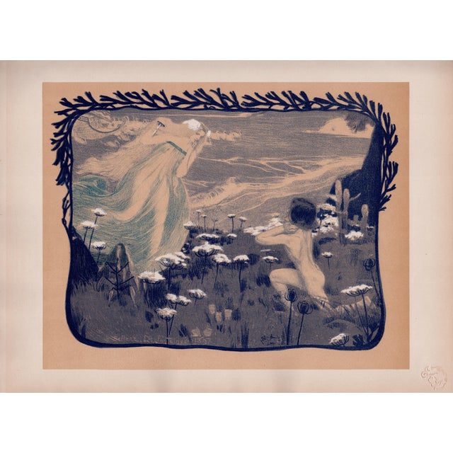 Henri Bellery-Desfontaines, L'Illusion, 1897, Lithograph on Paper For Sale