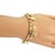 14k Yellow Gold Assorted Multi-Charms Chain Bracelet For Sale - Image 4 of 4