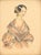 Victorian Miniature Fashion Lithograph Portraits, 19th C., 2 For Sale - Image 3 of 6
