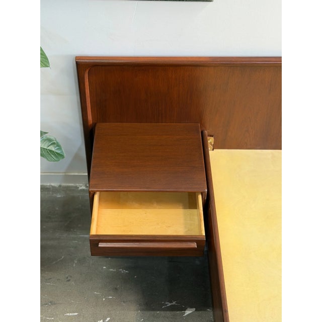 1960s Danish Modern Queen Platform Bed For Sale - Image 14 of 15