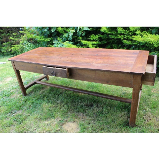 French Country House Table in Cherrywood, 1850 For Sale - Image 6 of 13