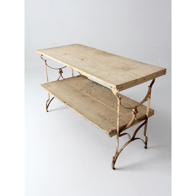 Antique French Garden Two Tier Console Table For Sale - Image 6 of 18