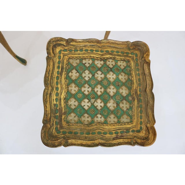 Vintage Italian Florentine Nesting Tables in Gilded Wood, 1960s, Set of 3 For Sale - Image 10 of 14