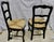 Vintage French Oak Dining Chairs With Rush Seats For Sale - Image 4 of 5