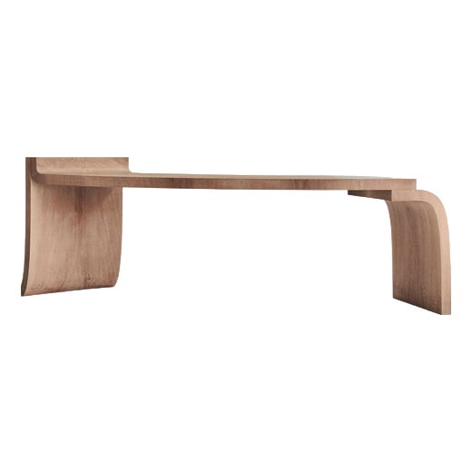 Large Platane Desk in Plane Tree Wood by Mono Editions For Sale