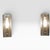 Textured Ice Glass and Brass Wall Sconces, 1970s, Set of 2 For Sale - Image 6 of 7