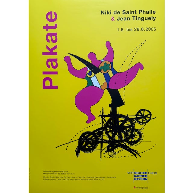 Niki de Saint Phalle (1930–2002), Exhibition Poster with Jean Tinguely, 2005, Munich Original 2005 exhibition poster for...
