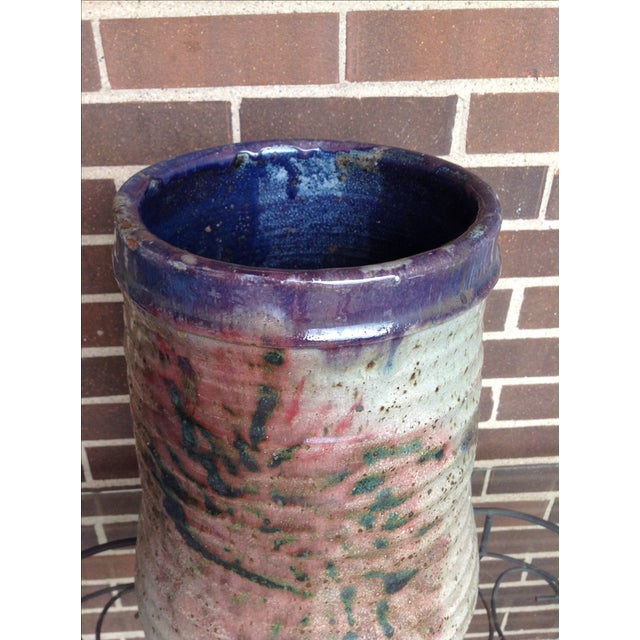 1970s Studio Pottery Floor Vase For Sale - Image 11 of 11