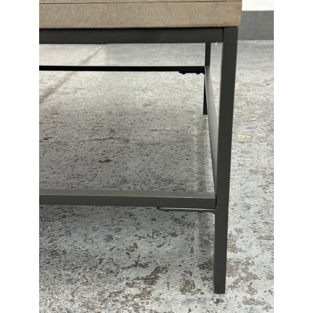 William Sonoma for West Elm Industrial Storage Pop-Up Coffee Table For Sale - Image 11 of 12