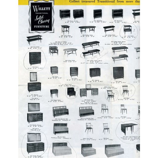 Willett "Transitional Cherry Collection" MidCentury Modern End Table