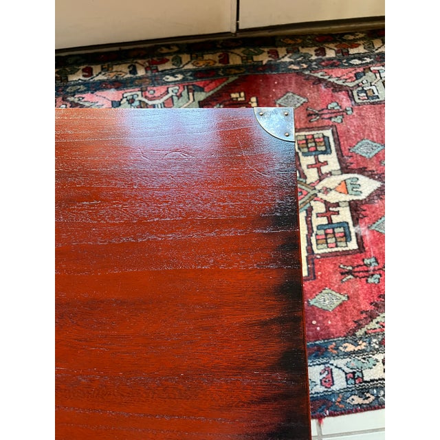1970s Asian Inspired Cedar Lined Storage Trunk Side Table or Coffee Table For Sale - Image 10 of 13