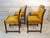 Chairs in Beech and Gold Silk Velvet, 1980s, Set of 4 For Sale - Image 3 of 16