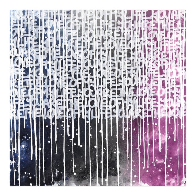 You Are the Love of My Life - Abstract Cosmic Colored Graffiti Pop Original Artwork by Amber Goldhammer For Sale