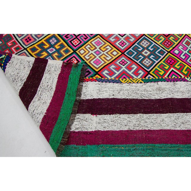 Mid 20th Century Vintage Kilim Rug For Sale - Image 5 of 7