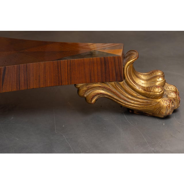 Late 20th Century Vintage Italian Parquetry Center Table For Sale - Image 5 of 8