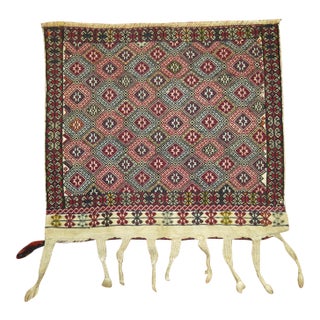 Early 20th Century Tribal Flatweave - 1'6" x 1'8" For Sale