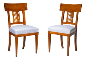 Neoclassical Dining Chairs, 1800s, Set of 2