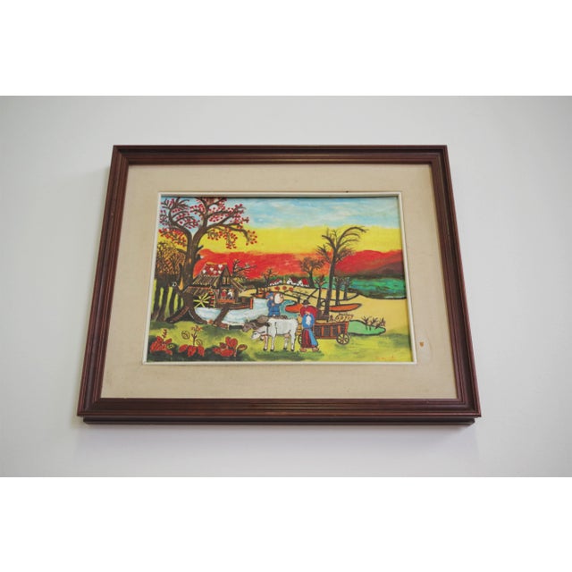 Painting Agricultural Landscape, Zavagnor For Sale - Image 12 of 12