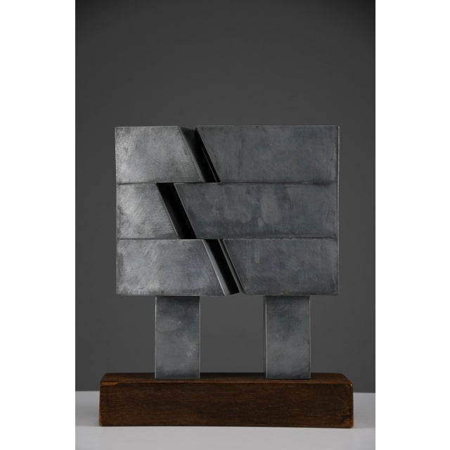 Chris Verbeek, Broken I, 1977, Zinc and Wood For Sale - Image 3 of 11