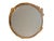 Mid 20th Century Vintage Mid-Century Art Nouveau Cast Brass Figural Nymph Round Wall Mirror For Sale - Image 5 of 5