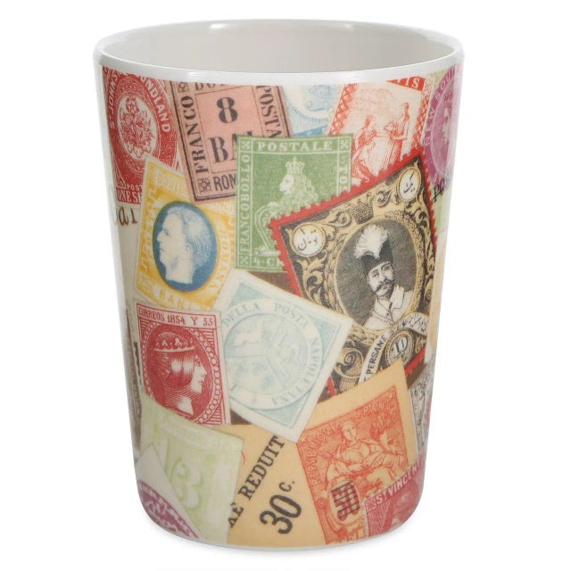 Siren Song Philately Melamine Tumblers - Set of 4 For Sale - Image 4 of 6
