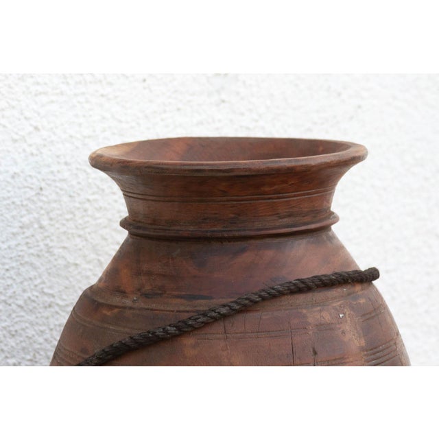Modern Large Antique Wooden Milk Pot For Sale - Image 3 of 7