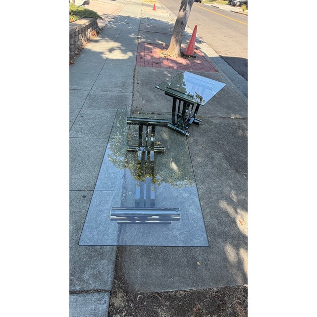 MCM Design Institute of America, Art Deco Coffee Table and Side Table Attributed to Romeo Bega For Sale - Image 10 of 18