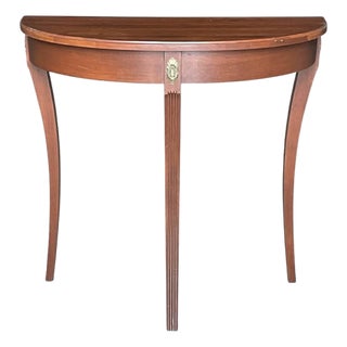 Vintage Ethan Allen Demilume Console Table For Sale