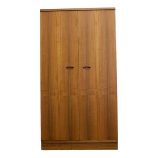 Mid-Century Modern Walnut Wardrobe from Uniflex, 1960s For Sale