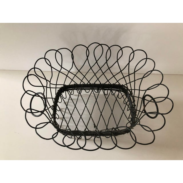 Antique Handmade Wire Basket Chairish