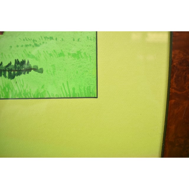 Mid 20th Century Mid 20th Century Three Steeplechase Jockeys Timber Jumping Acrylic Painting For Sale - Image 5 of 9