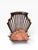 Red Vintage Mahogany Spindle-Back Armchair Attributed to Baker Furniture For Sale - Image 8 of 13