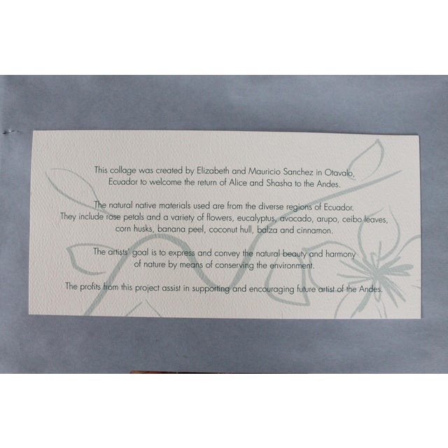 Vintage Framed Figurative Artwork Made of Native Materials of Ecuador - A Pair For Sale - Image 11 of 11