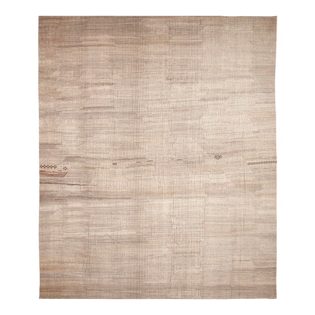 Nazmiyal Collection Oversized Minimalist Geometric Rug For Sale