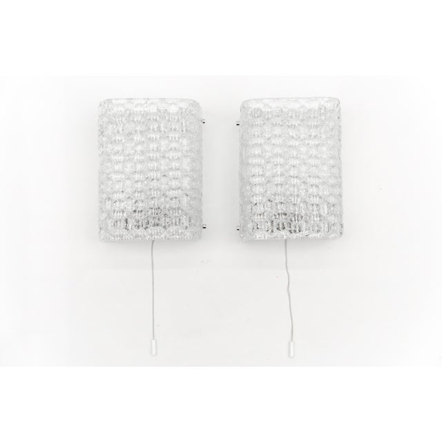 Pair of Space Age Bubble Glass Wall Lights, 1970s The lamps are executed with each 1x E27 Edison screw fit bulbs. It is in...