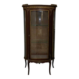 Late 1800’s Antique French Vitrine For Sale