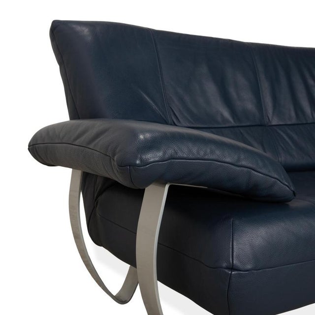 Two-Seater Sofa in Leather from Musterring For Sale - Image 4 of 12